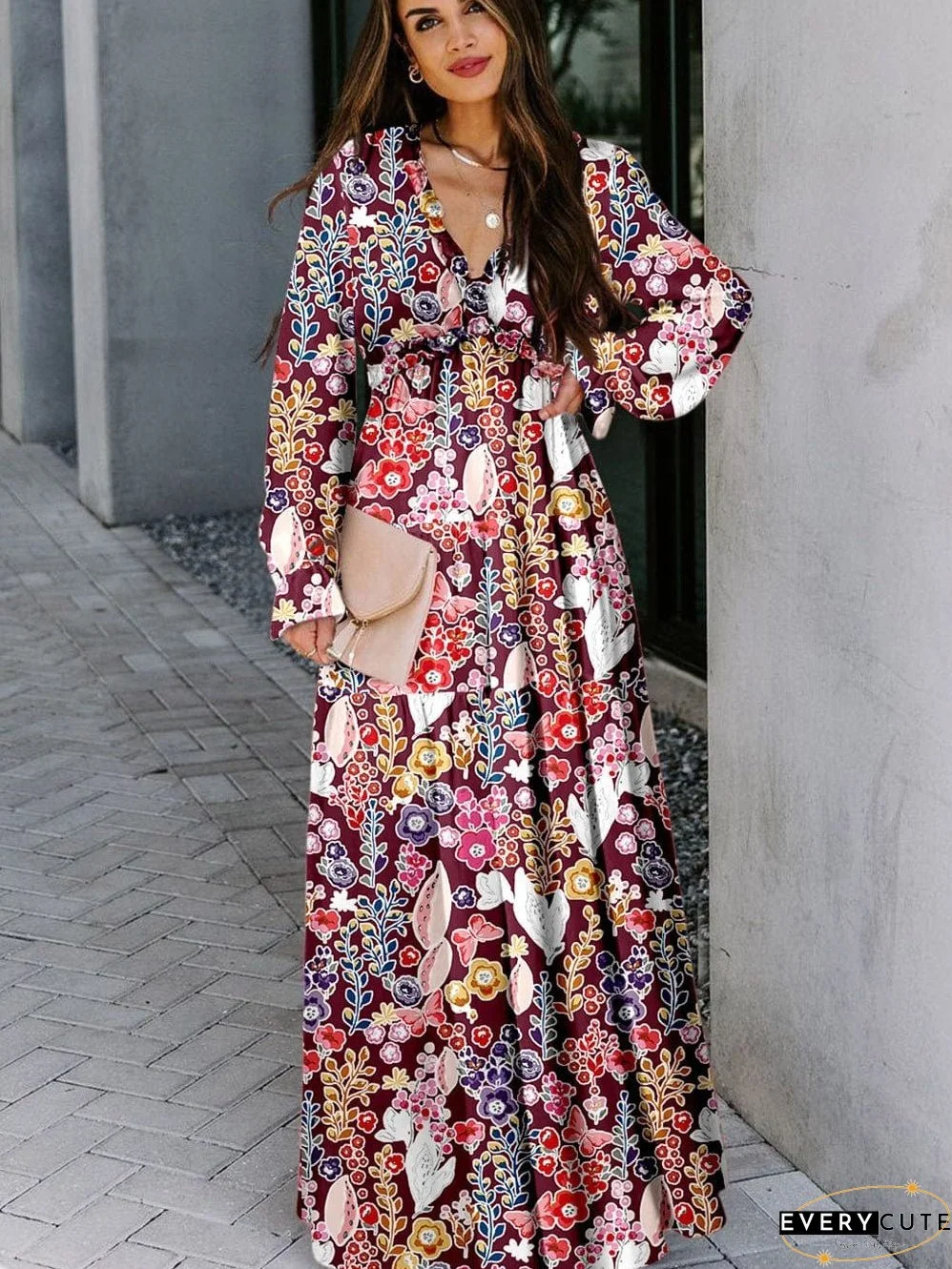 Plus Size Floral Dress