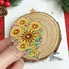 4pcs DIY Butterfly Sunflower Diamond Painting Brooch