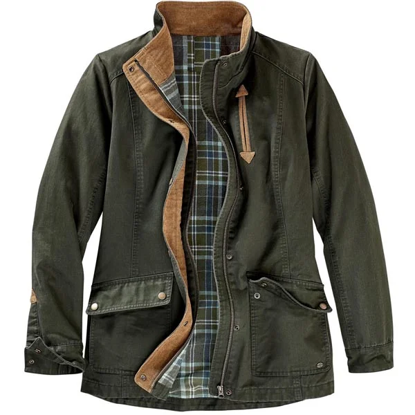 Men's Outdoor Tactical Plaid Tooling Jacket