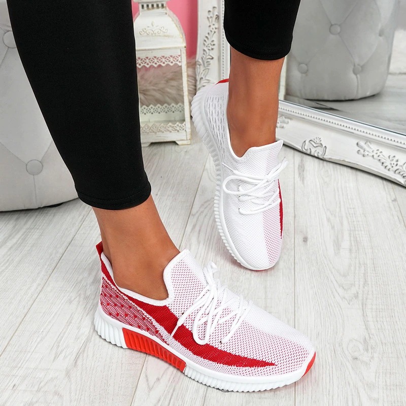Women's  Casual  Lace Up Anti-slip Mesh Shoes 