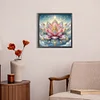 (45*45cm)Lotus - Round AB Drill Diamond Painting