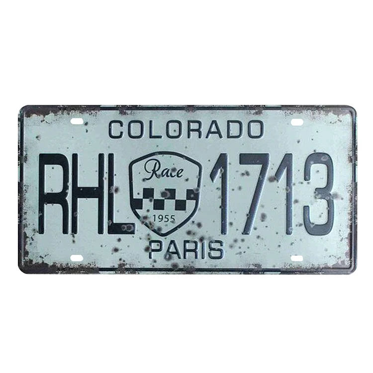 Rhl - Car License Tin Signs/Wooden Signs - Calligraphy Series - 6*12inches