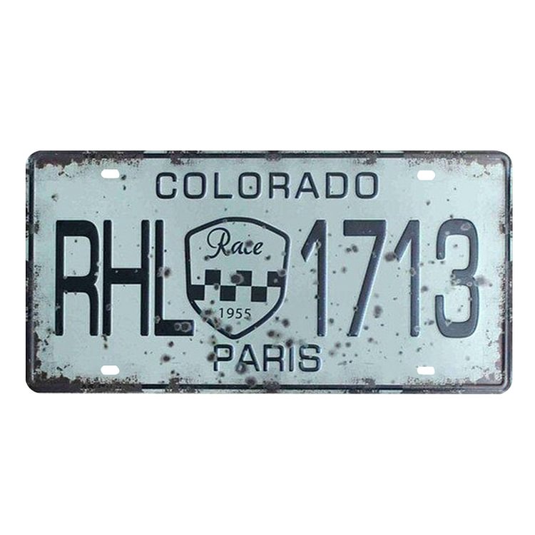 15*30cm - RHL 1713 - Car License Tin Signs/Wooden Signs
