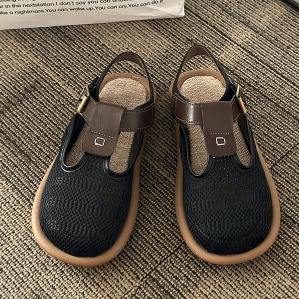Arkget Shoes | Women's Breathable Linen Comfortable Adjustable Leather Strap Sandals