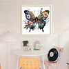 Flowers And Butterfly-11CT Stamped Cross Stitch 40*40cm/15.75*15.75in