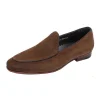 Mens Brown Suede Loafers Shoes