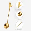 Cat Spoon Stainless Steel Coffee Tea Spoon Teaspoon Ice Cream Dessert Spoon