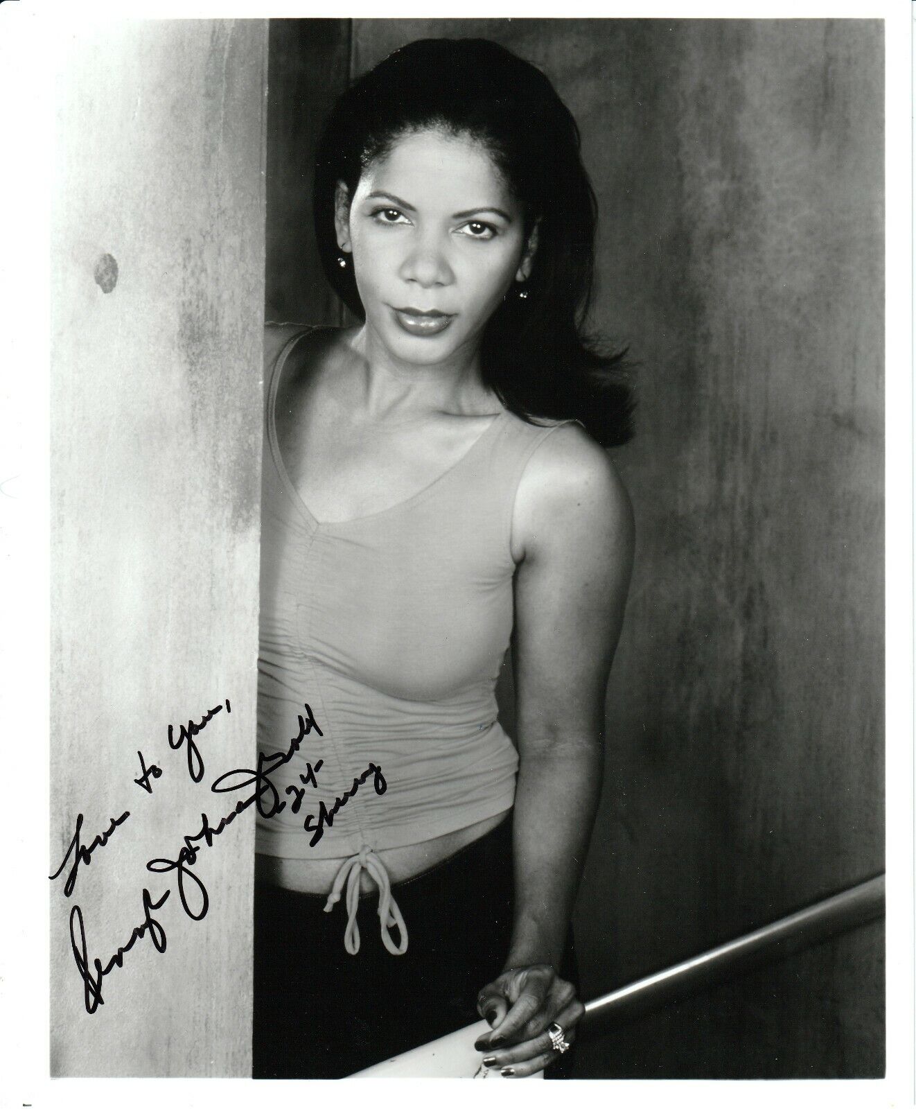 PENNY JOHNSON JERALD Star Trek: Deep Space Nine (Kasidy Yates) signed 8x10 pic