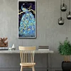 5D DIY Diamond Peacock Full Round Drill Mosaic Wall Picture of Rhinestone