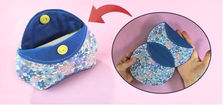 Circular Coin & Card Pouch Sewing Template — Instructions