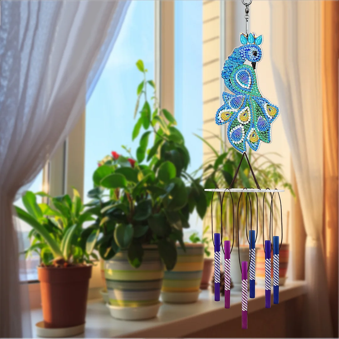 DIY Diamond Animal Wind Chime Pendant