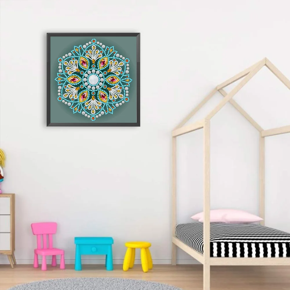 Diamond Painting - Partial Special Shaped Drill - Mandala(Canvas|30*30cm)