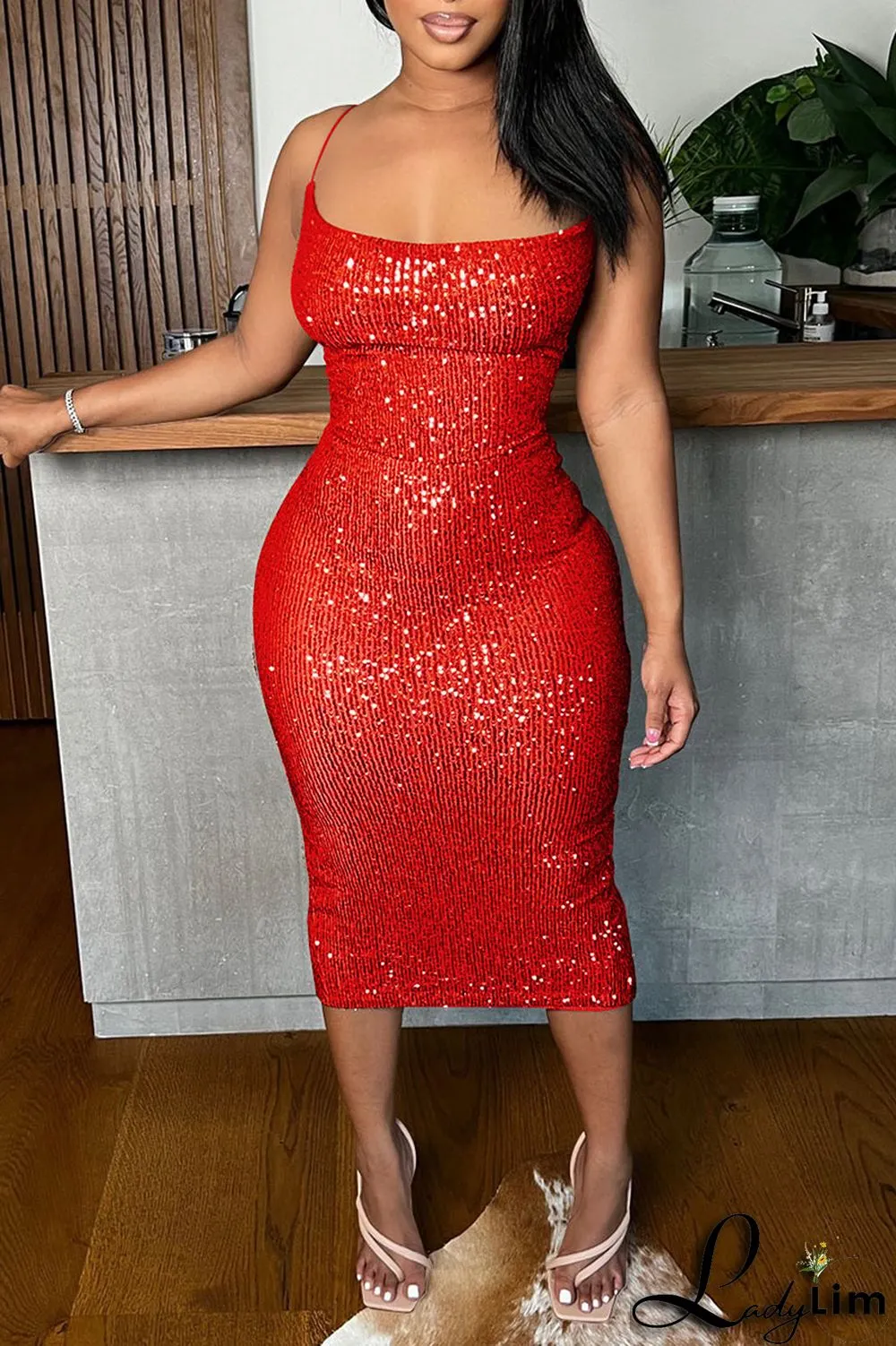 White Sexy Solid Sequins Patchwork Backless Spaghetti Strap One Step Skirt Dresses
