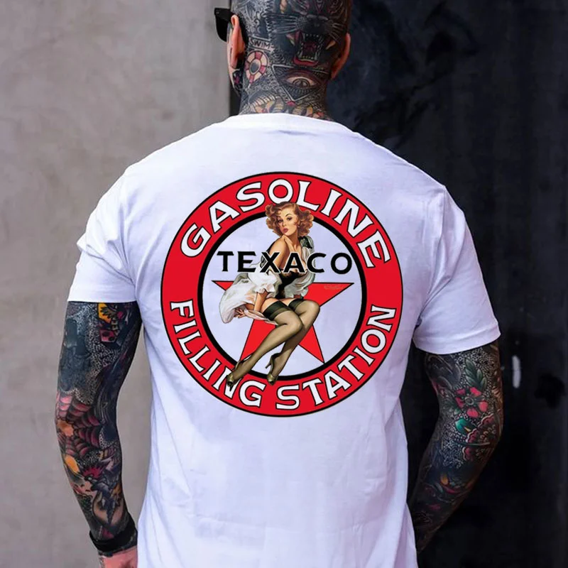 GASOLINE FILLING STATION Sexy Lady Print Men's T-shirt