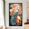 Peacock - Full Embroidery 2 Strands 16CT Stamped Cross Stitch - 73*119CM - Large Size