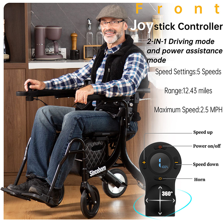 5 in 1 Rollator Walker/Electric Wheelchair salehappt shop
