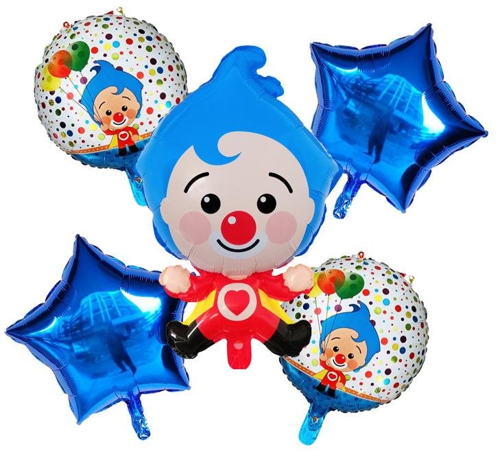 Plim Plim Balloons Birthday Party Supplies Themed Party Home Office Decoration 5 Pcs