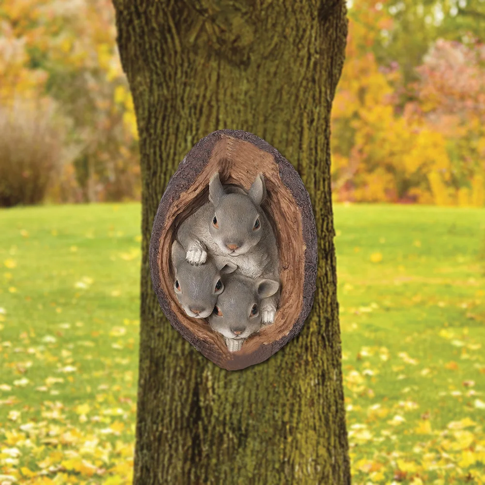 Resin Squirrel Garden Statue Gift Outdoor Decoration Courtyard Accessories