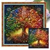 (Multi-Style) Life Tree-14CT Stamped Cross Stitch 40*40cm/15.75*15.75in
