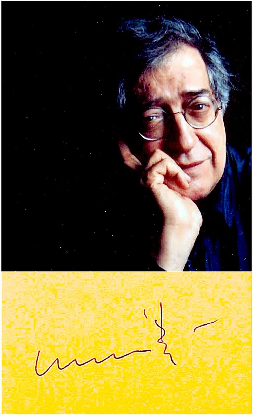 Composer LUCIANO BERIO Hand SIGNED AUTOGRAPH + Photo Poster painting + DECORATIVE MAT Autogramme