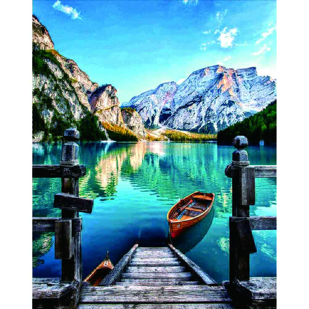 

40*50CM - Square Drill Diamond Painting - Trestle View, 501 Original
