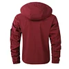 Men's Casual Jacket Parka Autumn and Winter Hooded Men's Coat Solid Color Outdoor