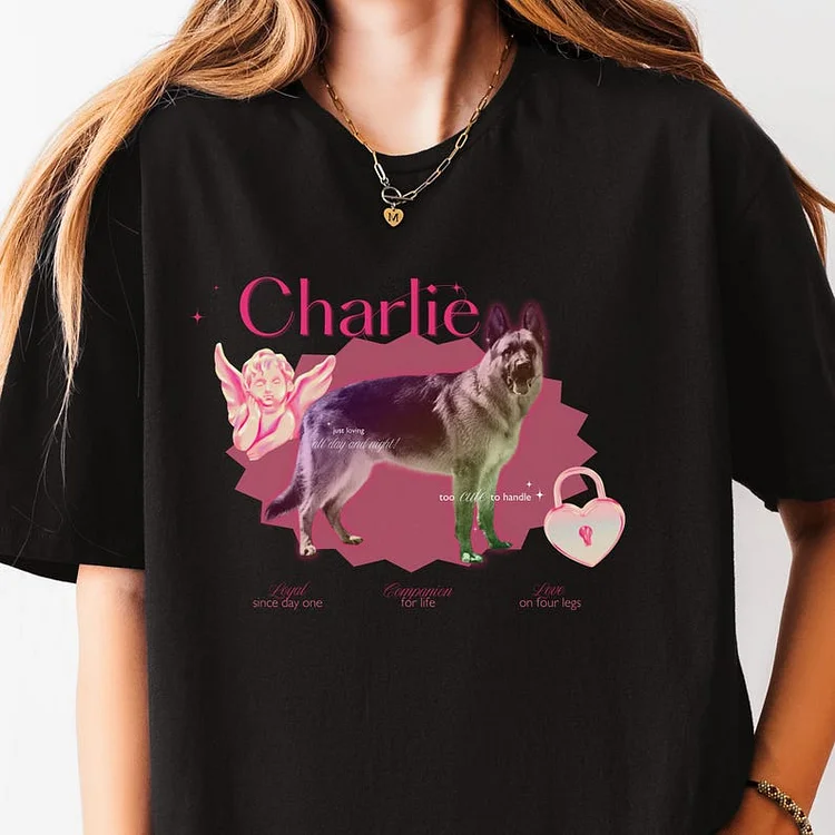 Y2K Custom Dog Shirt, Personalized Pet Photo T-Shirt Sweatshirt Hoodie