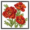 Flower Of Happiness - 14CT Stamped Cross Stitch 17*17cm/6.69*6.69in(Brand)