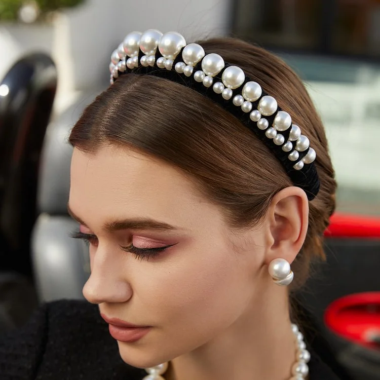Pearl braided hair ornaments