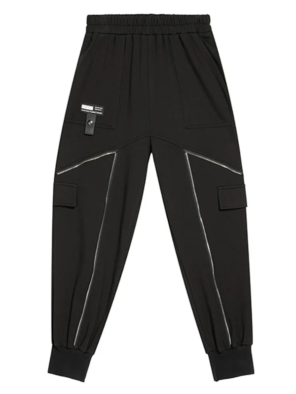 Original Zipper Split-Joint Hip-Hop Casual Harem Pants