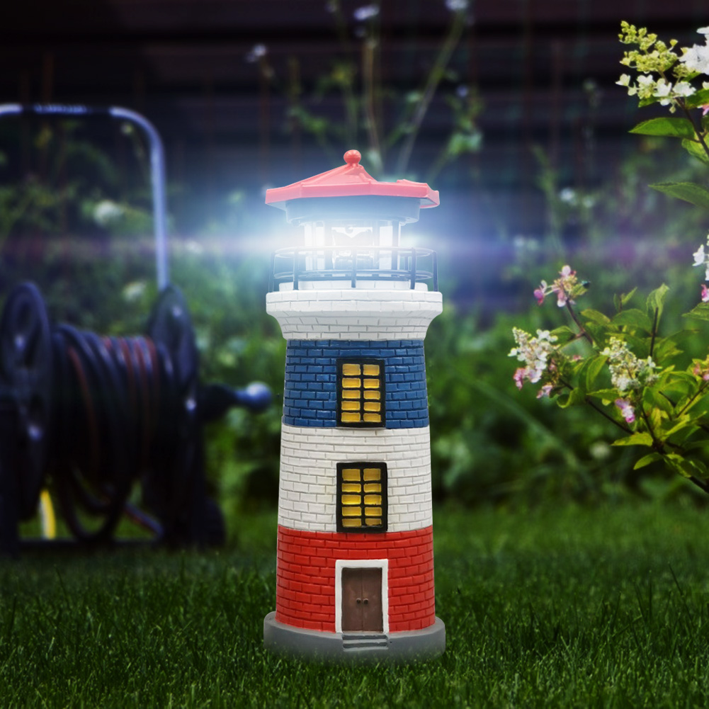 

LED house Solar Rotating Beacon Tower-Lanscape Lawn Light, 501 Original