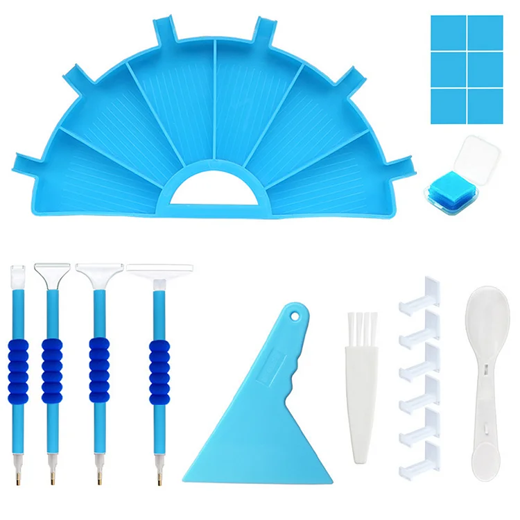 DIY Multifunctional Diamond AccessoriesTool Set(Blue)