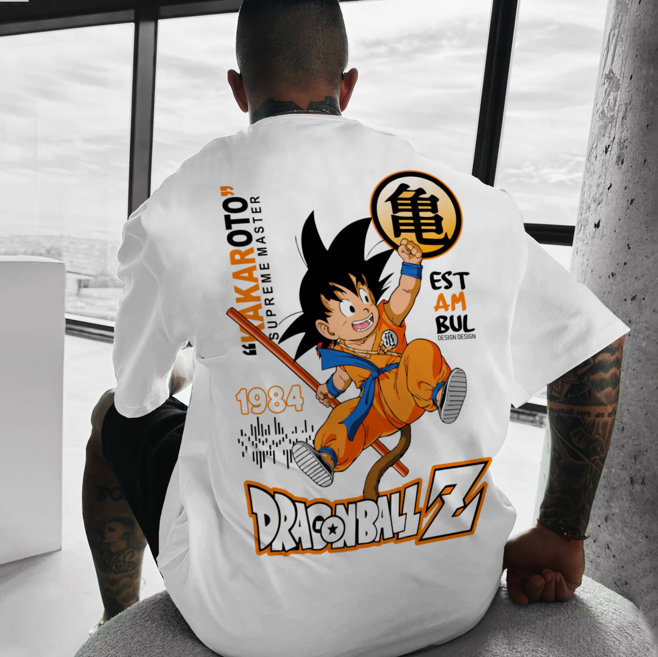 Unisex Oversized Goku Boy T-Shirt / TECHWEAR CLUB / Techwear