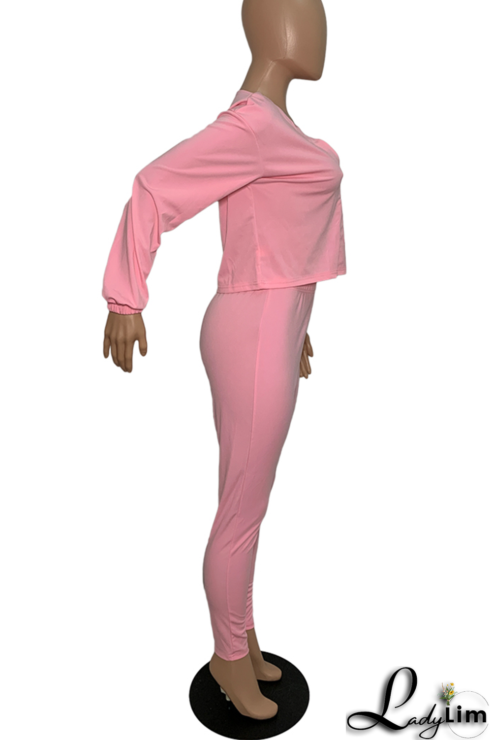 Army Green Fashion Print Patchwork V Neck Long Sleeve Two Pieces