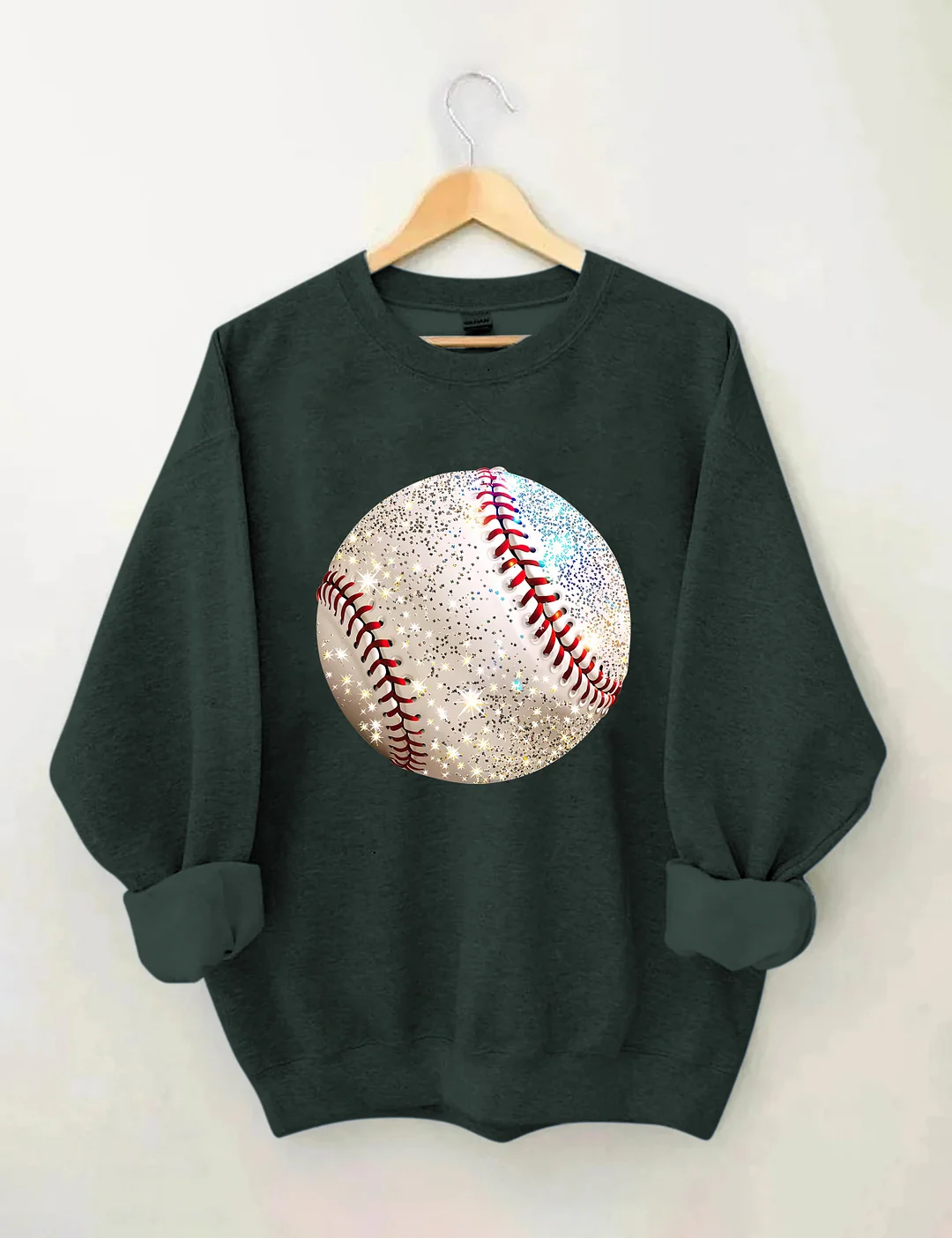 Glitter Baseball Game Day Sweatshirt