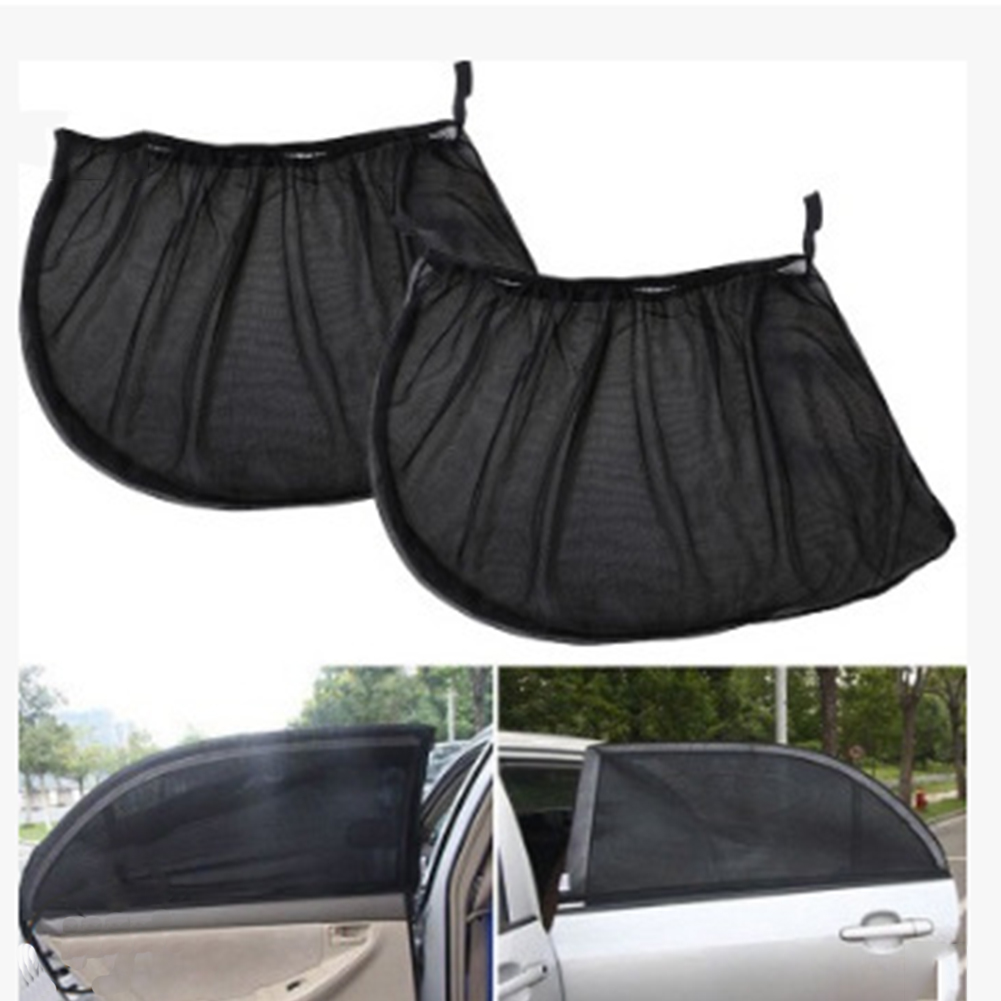 

Sunscreen and heat insulation with black gauze mesh for car sunshade (rear, 501 Original