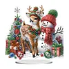 >SALE<Christmas Acrylic Winter Snowman Diamond Painting Desktop Decor for Office Decor