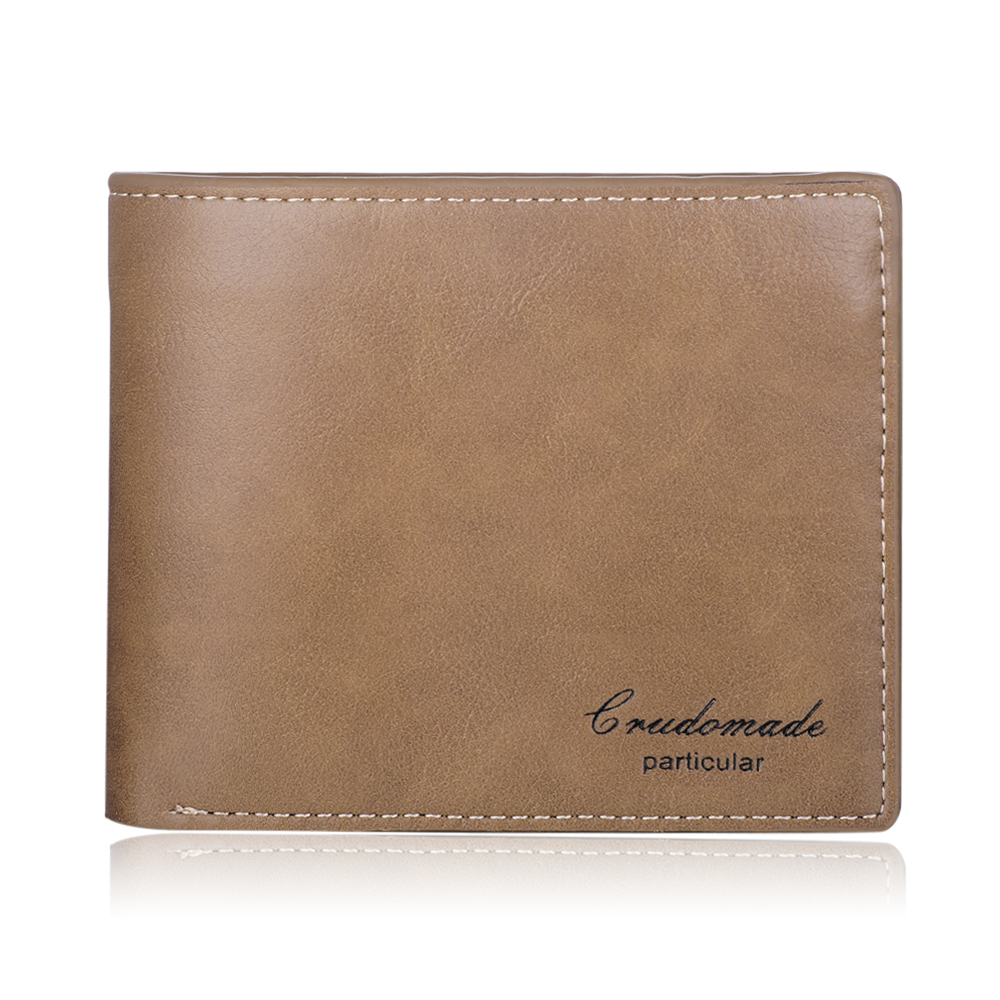 Portafoglio in PU pelle da uomo con 1 foto e 1 testo personalizzati Regalo per nonno