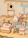 Home Furnishing Four-Piece Set: Enamel Jewelry Box