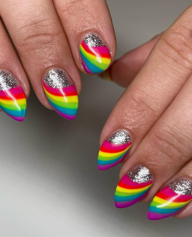 Manicure Monday - Rainbow Nails For Pride Month! | See the World in PINK