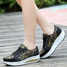 Women Creeper Lace-up Shoes Sneakers