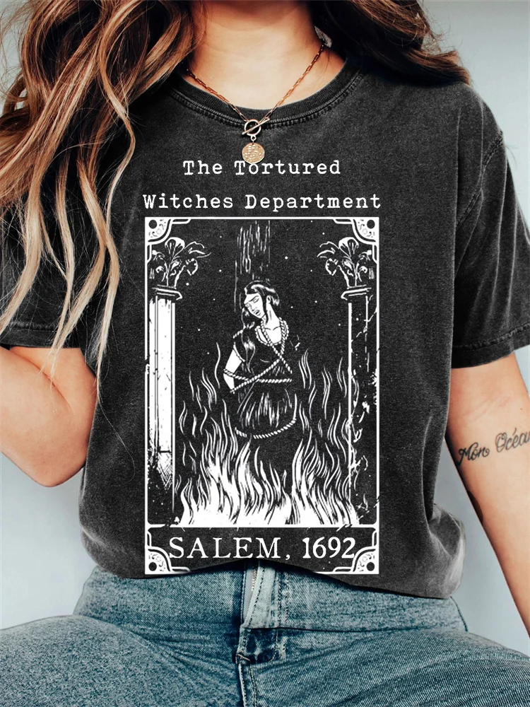 Comstylish Halloween The Tortured Witches Department Feminism T Shirt