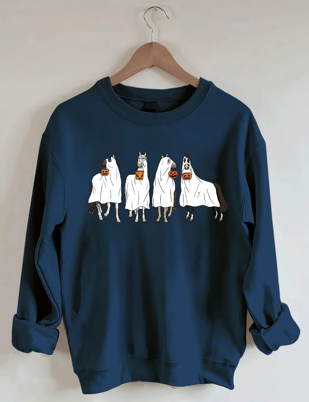 Halloween Horse Ghost Sweatshirt