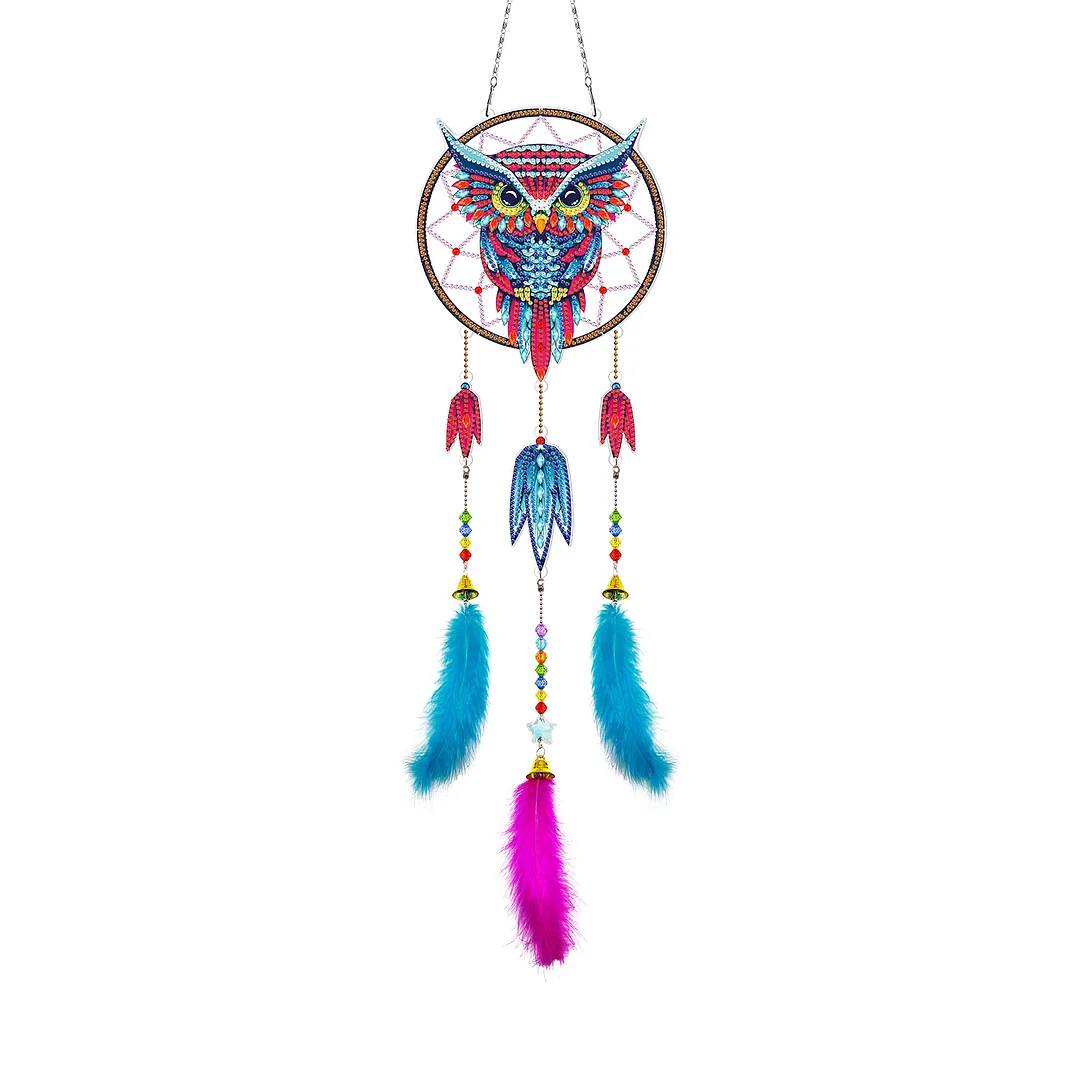 DIY Diamond Painting Dream Catcher Wind Chime