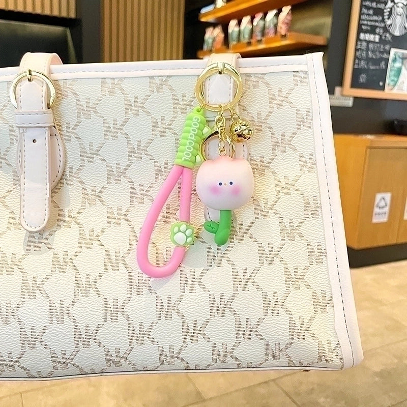 Cute Flower Resin Women’s Keychain