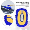 Car Detailing Brush Chenille Car Mop Head Car Wash Tools Wipe Mop Auto Accessory