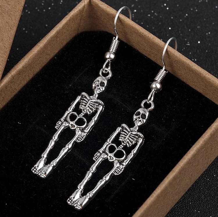 Skeleton Drop Earrings