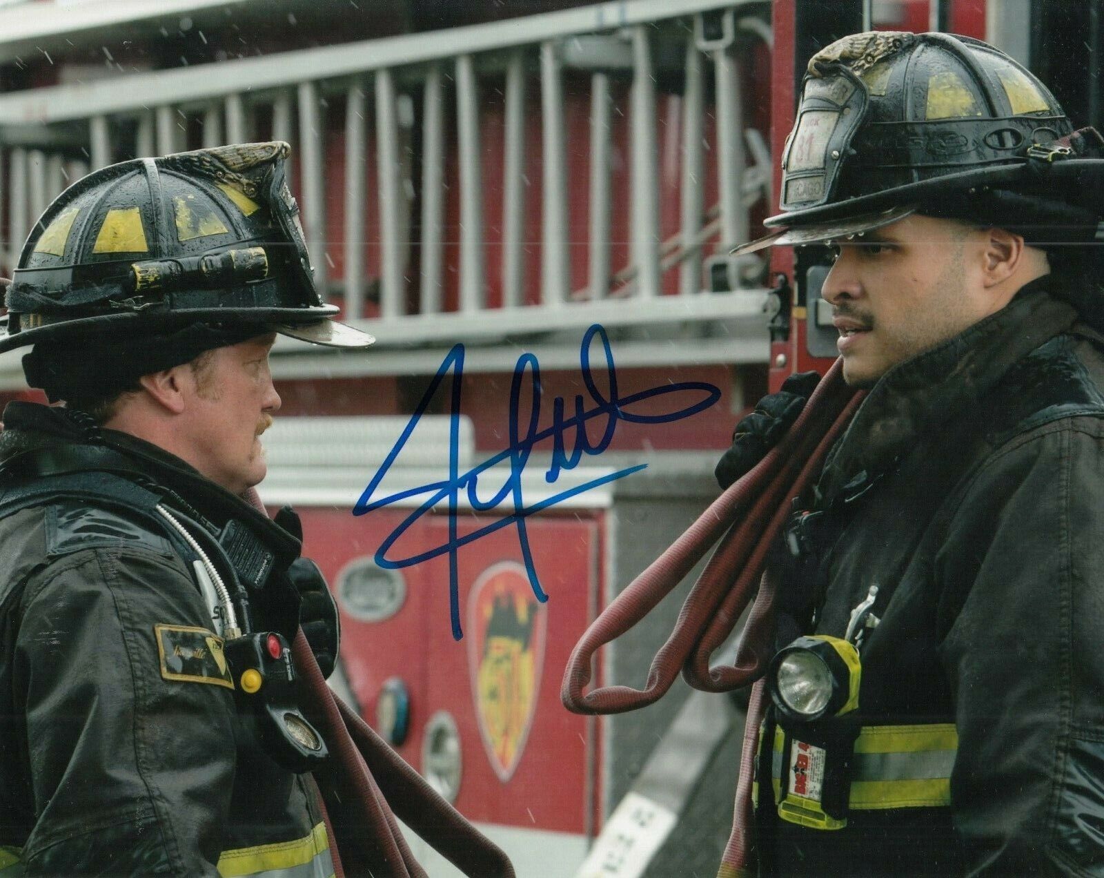 JOE MINOSO signed (CHICAGO FIRE) TV SHOW auto 8X10 Photo Poster painting *Joe Cruz* W/COA #4