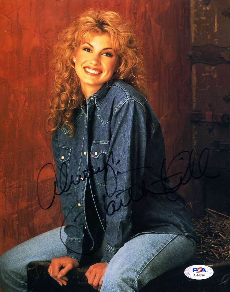 Faith Hill PSA DNA Cert Signed 8x10 Photo Poster painting Autograph