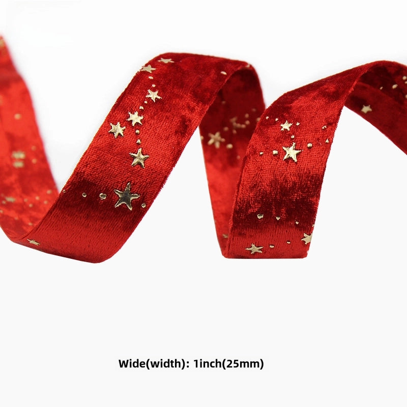 Yongjia Baotong Diy Hair Accessories Material Bronzing Velvet Double-sided Webbing Gold Diamond Velvet Cloth Accessories Ribbon